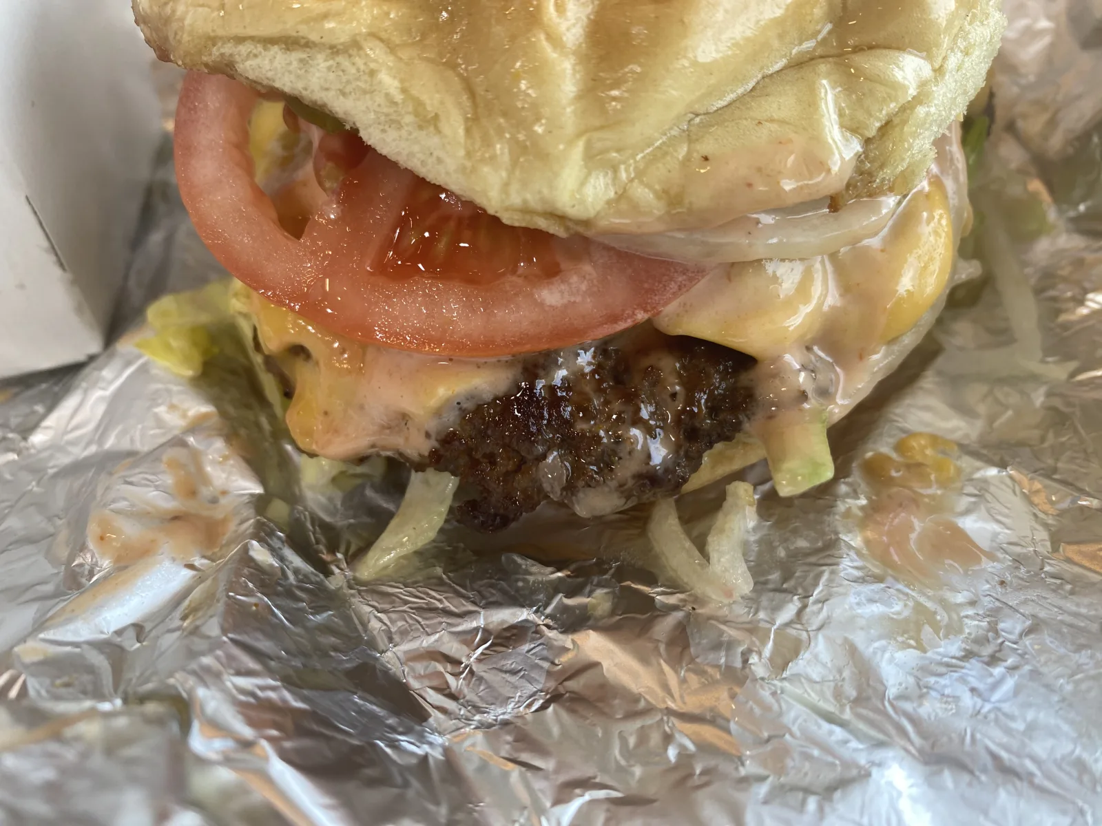 Burger Stack Burger on plate